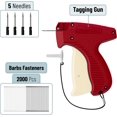 thumbnail image 2 of Mr. Pen- Tagging Gun, 5 Needles, 1000 Black and 1000 White 2" Barbs Fasteners, Red & White, Tagging Gun for Clothing Tag Gun for Clothes Tag Gun, 2 of 6