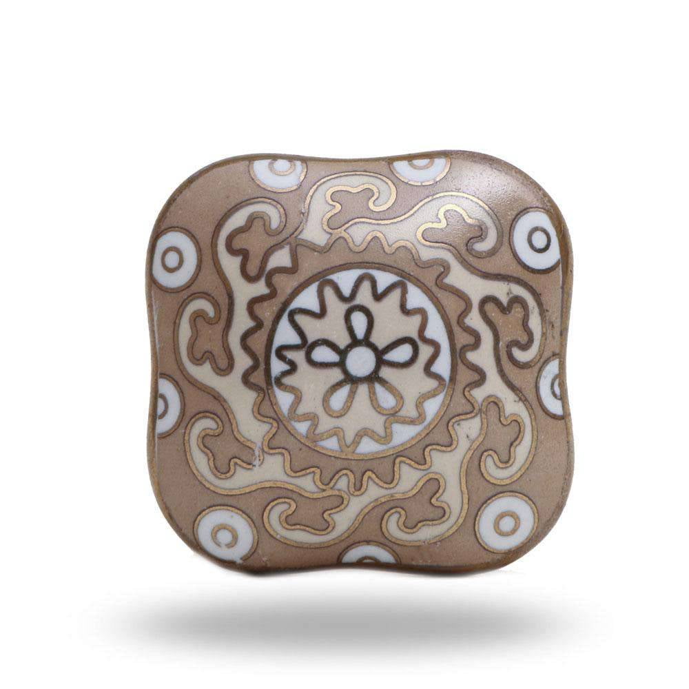 Set of Six ceramic Amgel Cabinet Knobs by Trinca-Ferro