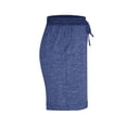 thumbnail image 6 of RYRJJ Summer Athletic Shorts for Women Trendy Workout Yoga Pants Casual Loose Elastic Drawstring Comfy Beach Shorts with Pockets(Navy,XL), 6 of 6