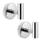 thumbnail image 1 of Paquete de 2 ganchos para toallas, gancho de acero inoxidable para ropa, bata, gancho de pared moderno para baño, cocina, garaje, hotel, montaje en pared, 1 of 5