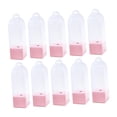 thumbnail image 3 of KLKCMS 10 Pieces Flower Gift Boxes Single Rose Flower Box Empty with Handle Transparent Pink, 3 of 9