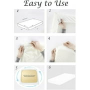 VEGAS HOTEL COLLECTION Soft Sheets 800 Thread Count Pure Egyptian Cotton { 4-PCs } Sheet Set fits up to 14-15 Inch Deep { Pattern : Solid Guarantee (Queen, Light Blue)