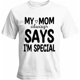 thumbnail image 1 of Camisetas para hombre con texto "Soy especial", camisetas casuales de manga corta para hombre, camisetas gráficas para adolescentes, niños y hombres, 1 of 8