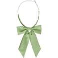 thumbnail image 1 of INSPIRAR CHIC Corbata de moño de color sólido con cinta occidental preatado amarillo verde, 1 of 6