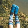 thumbnail image 5 of MERGE4 Soft Breathable Ocean Animals Dave Nelson Cute Otter Blue Unisex Animal Crew Socks for Kids, 5 of 6