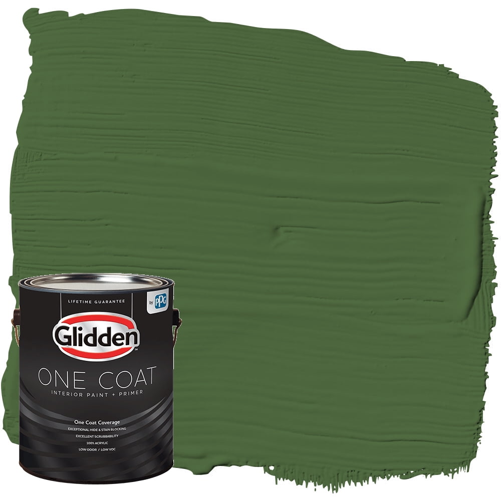 Glidden One Coat Interior Paint and Primer, Mountain Forest / Green, 1