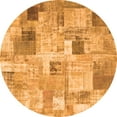 thumbnail image 1 of Ahgly Company Indoor Round Patchwork Orange Transitional Area Rugs, 7' Round, 1 of 1