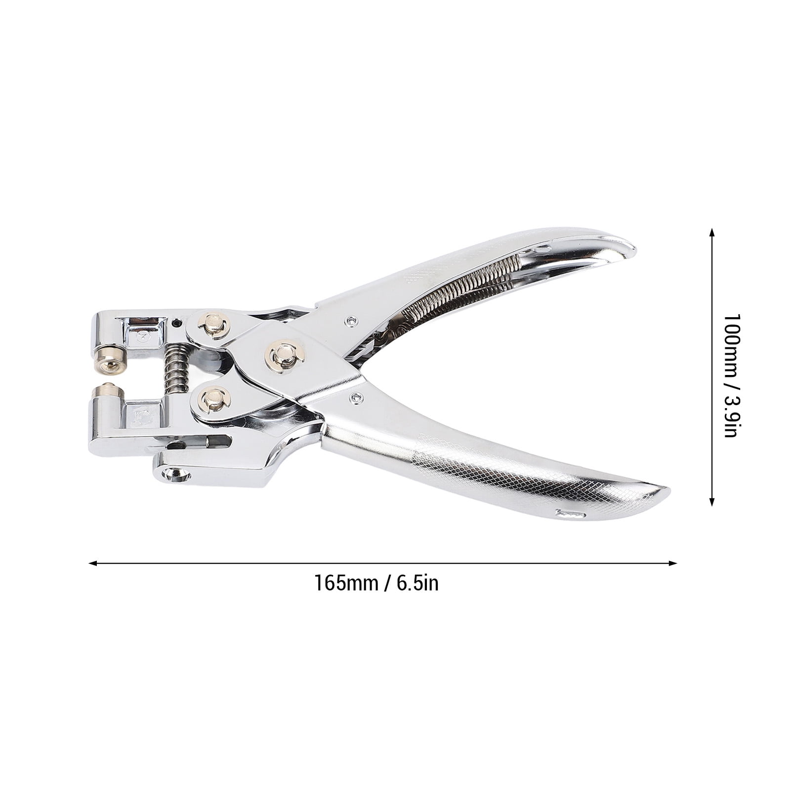 YAHHU 5mm Single Hole Puncher Heavy Duty Metal Handheld Paper Punch Tool for A4 Paper 30 Sheets