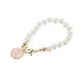 thumbnail image 5 of Unique Bargains 1 Pce Pendentif Lettre Ronde X Tasse d'Eau Rose Alliage Imitation Perle, 5 of 5