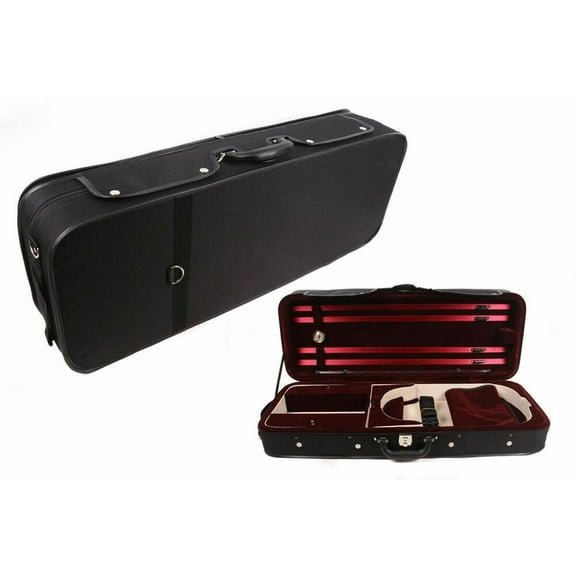 Siemonic Adjustable 15-16 Inches Viola Case Light Soft Red Padding Viola Cases