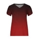 thumbnail image 4 of Fiudx Liquidación de Ofertas Flash Blusa Informal de Manga Corta con Cuello En V y Estampado de Moda para Mujer, 4 of 4