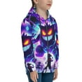thumbnail image 3 of Gengar Teens Boys Girls Zip Up Hoodies 3d Print Long Sleeve Hooded Sweatshirt Jacket With Pocket Small, 3 of 8