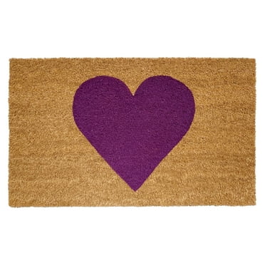 Calloway Mills 106772436 Purple Heart Doormat, 24 x 36 in.