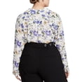 thumbnail image 2 of Rachel Roy Womens Sandra Pullover Blouse, Blue, Plus Size, 24W, 2 of 2