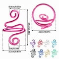 thumbnail image 4 of 20 Pcs Snake Shape Crochet Rings Yarn Rings Tension Rings for Crocheting, 4 of 21