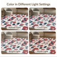 thumbnail image 7 of ODIKA 4'x6' Burgundy Geometric Rainbow Abstract Washable Area Rug Contemporary Scandinavian Style Interlocking Shapes Arches Dots Minimalist for Bedroom, Reading Nook, Pet Friendly & Non-Shedding, 7 of 7