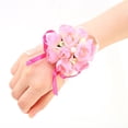 thumbnail image 3 of Pulsera con ramillete para muñeca, hermanas, dama de honor, flores de mano, decoración para fiesta de boda, 3 of 3