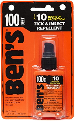 Ben's 100% DEET Mosquito, Tick and Insect Repellent, 1.25 Ounce Pump, 1 Count