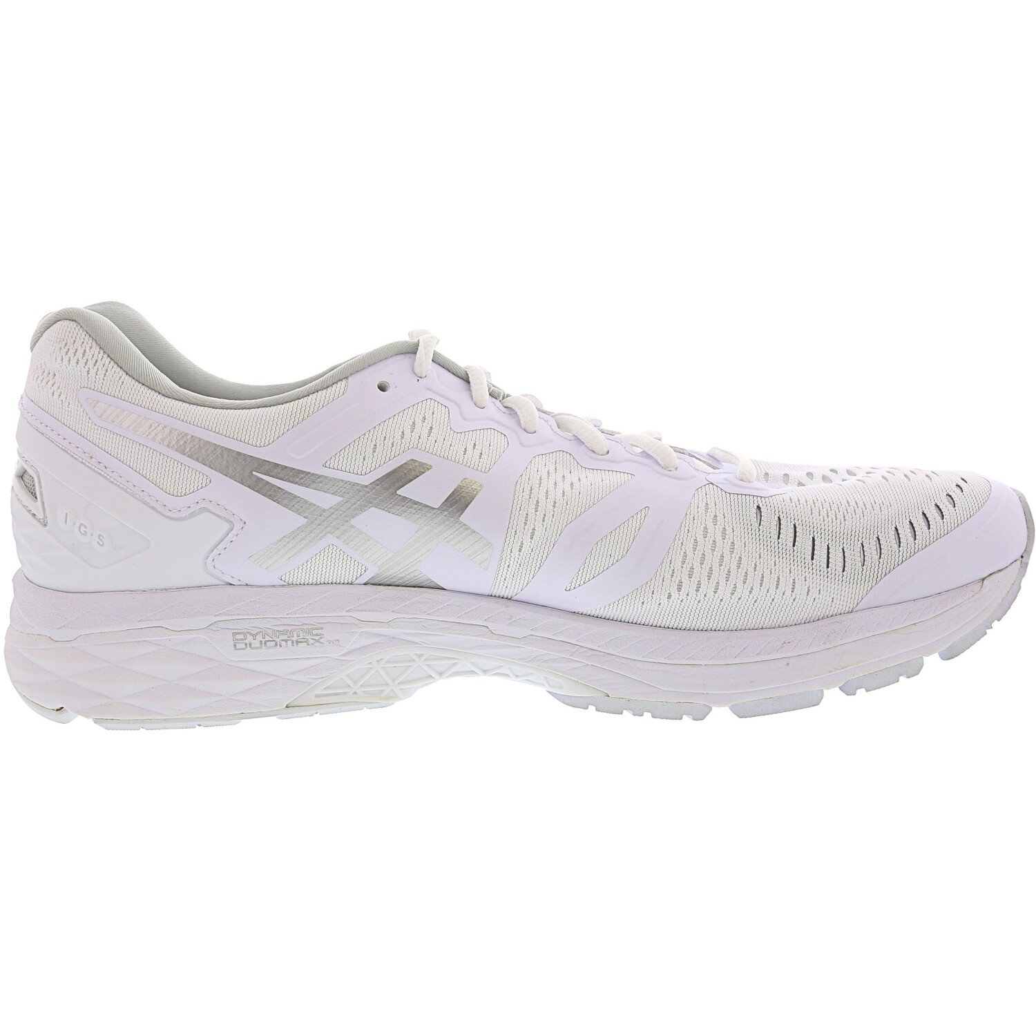 Asics Men S Gel Kayano 23 White Snow Silver Low Top Running 11 5m Walmart Com