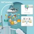 thumbnail image 5 of Baby Musical Crib Mobile with Night Lights, Nursery Musical Mobile Toy for Bassinets Toys, Hanging Rotating Animals Rattles, Stars Projection, Cartoon Rattles for Newborn Babies Boy Girl 0-24 Months, 5 of 7
