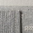 thumbnail image 6 of SAFAVIEH Striped Kilim Rory Striped Cotton Area Rug, Ivory/Grey, 7' x 7' Square, 6 of 7