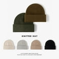 thumbnail image 5 of Autumn And Winter Outdoor European And American Wool Fashion Knitted Hat Women's Big Hat Circumference Warm Padded Ear Protection Men's Wool Hat Tide, 5 of 5