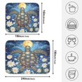thumbnail image 2 of Ryvnso Sea Turtle Daisy Flower Dish Drying Mat for Kitchen Countertop 18x24 Large Dish Pad Drainer Rack Dish Sink Mats, 2 of 7