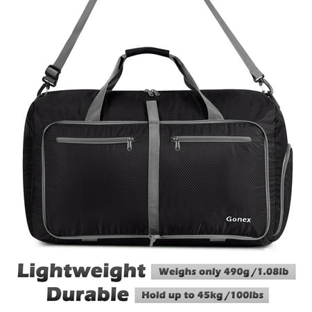 Gonex 40L Packable Travel Duffle Bag for Boarding Airline, Lightweight Gym Duffle Water Repellent & Tear