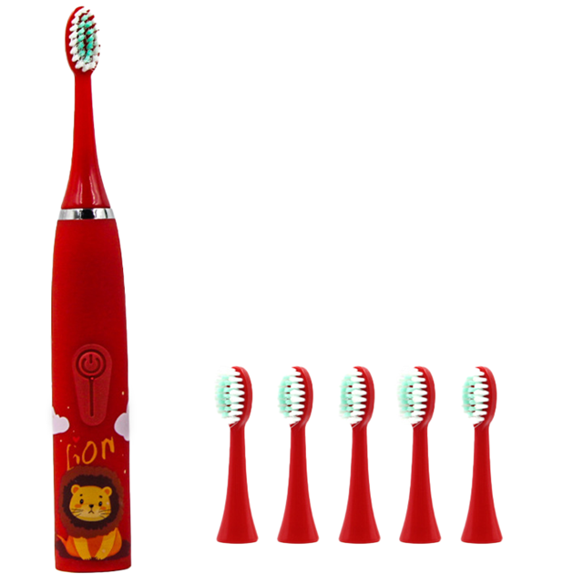 Cepillo Dientes Electrico Ultrasonico Para Niños+5 Cabezales Levamdar CPB-DE-LYY532-6