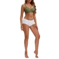 thumbnail image 2 of INSPIRE CHIC Nursing Bra for Women's Push Up Wirefree Front Closure Comfortable Maternity Bralette XL Green, 2 of 4