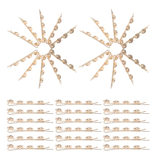 unbranded 100Ud Base Para Barrette De Metal Marrón Oscuro Con Bezel Para Manualidades