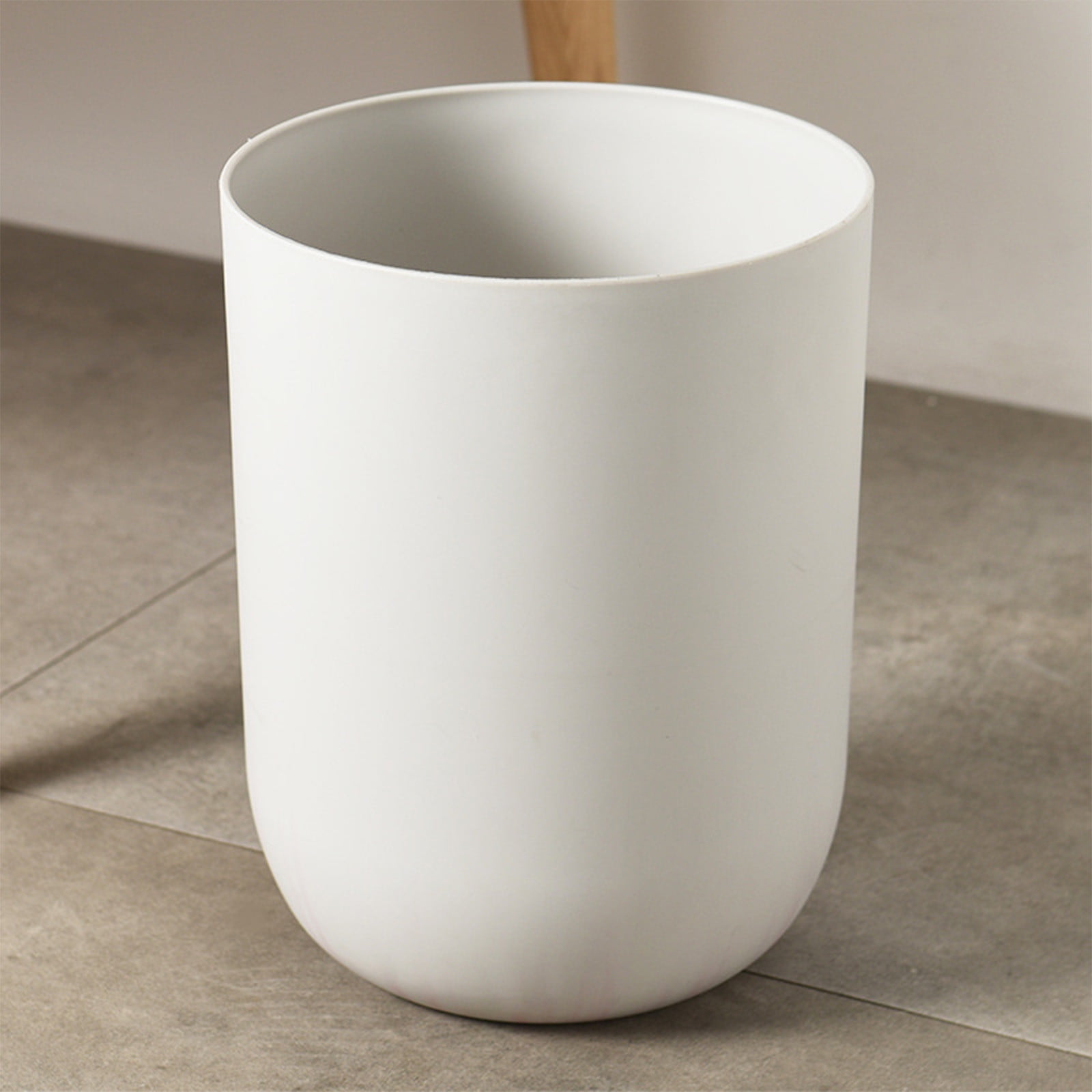 Qholemyo Round Thickened Large Capacity Trash Can Bathroom Living Room Indoor Kitchen Waste Bin Bathroom Trash Can Small Trash Can