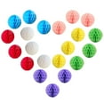 thumbnail image 3 of Dsseng 21Pcs Honeycomb Flower Balls Party Honeycomb Balls Decoration Paper Flower Balls Tissue Paper Flower Ball Ball for Birthday Wedding Home Decor (Multi-Color), 3 of 6