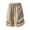Khaki, variant on Men Shorts Set Men's Outdoor Workout Shorts, Plus Size Elastic Waist Breathable Shorts with Zip Pocket, Lightweight Sports Casual Short Pants Khaki L