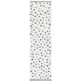 thumbnail image 2 of SAFAVIEH Calico Mattie Dot-Print Polyester Shag Runner Rug, Ivory/Taupe, 2'2" x 8', 2 of 8