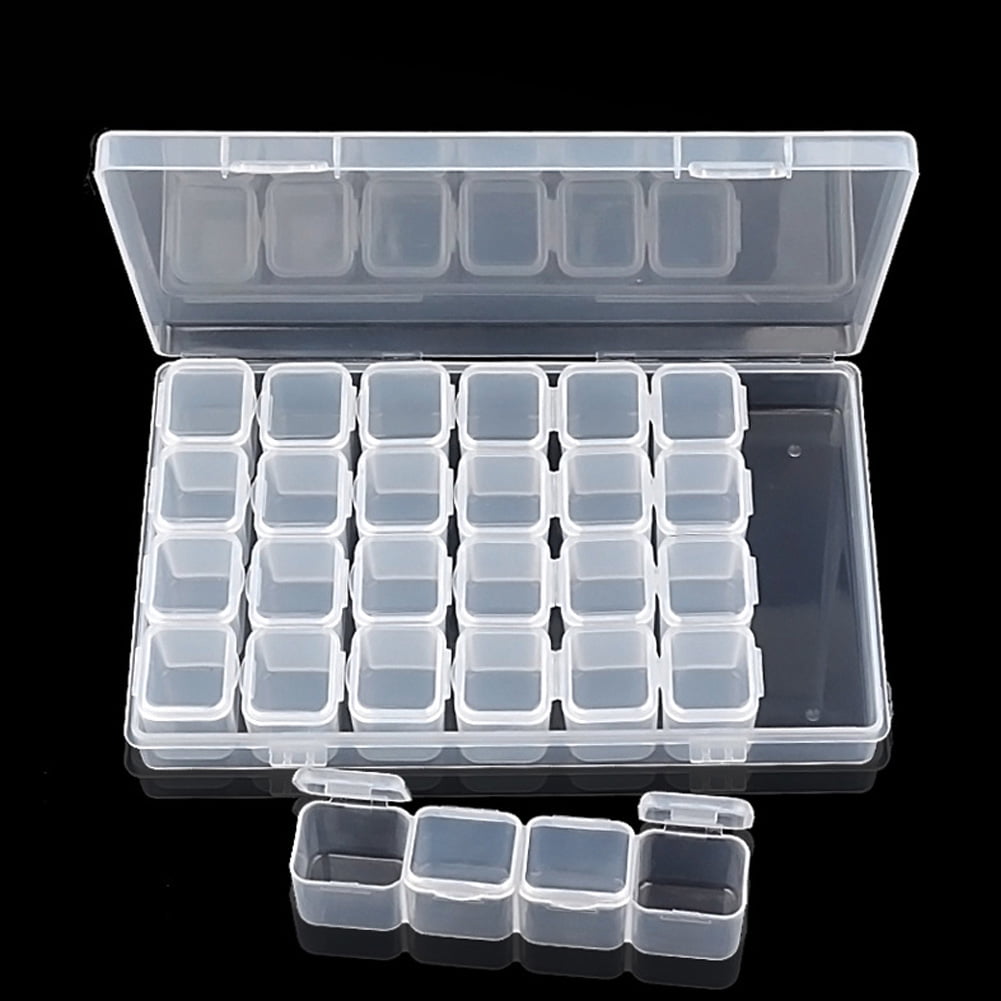 28 Grid Storage Box Jewelry Box Can Be Assembled And Disassembled Plastic Box Nail Jewelry