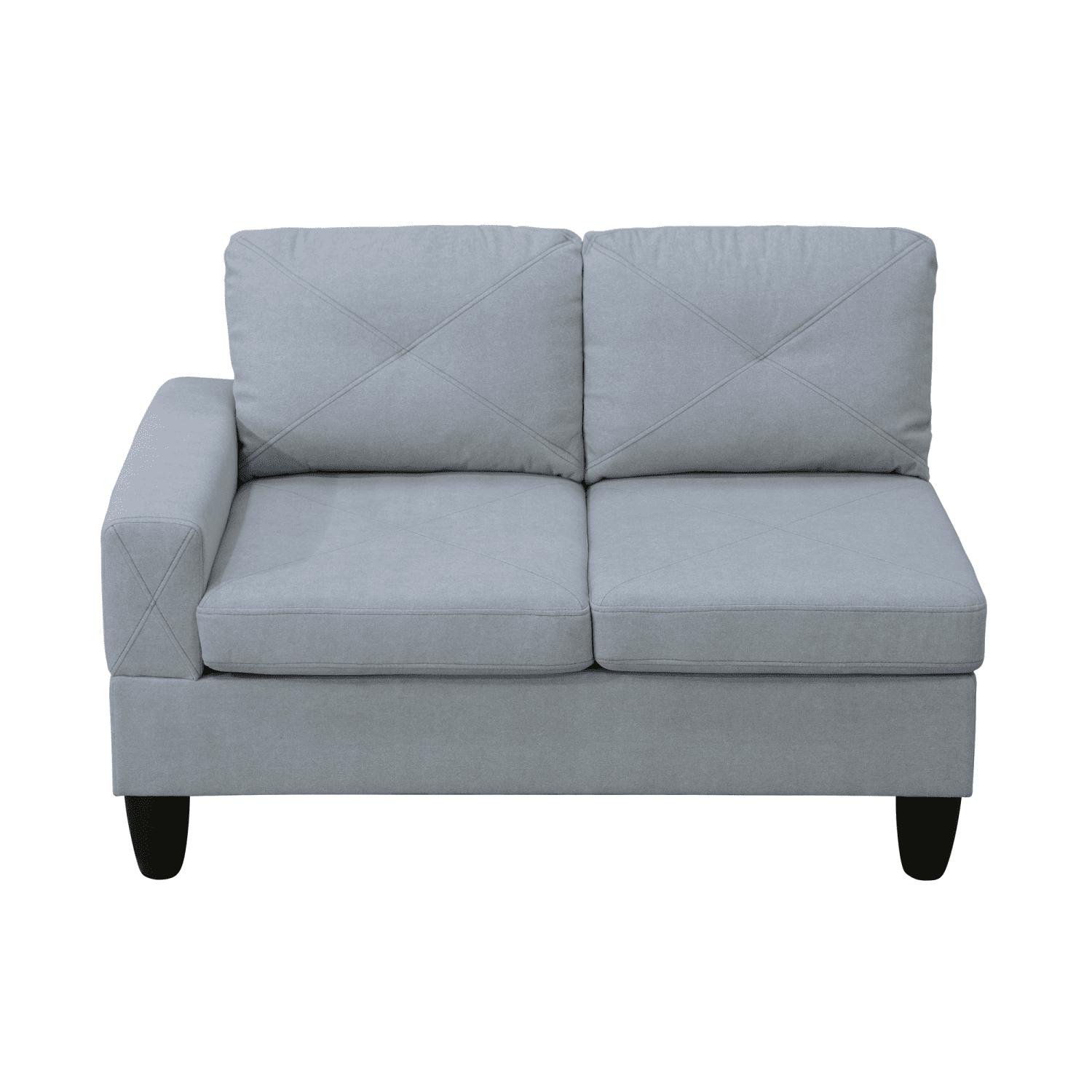 Hommoo Sofa Set,Massa Flannel 4-Piece Couch Living Room Sofa Set,Sectional Couches for Living Room,Pallid