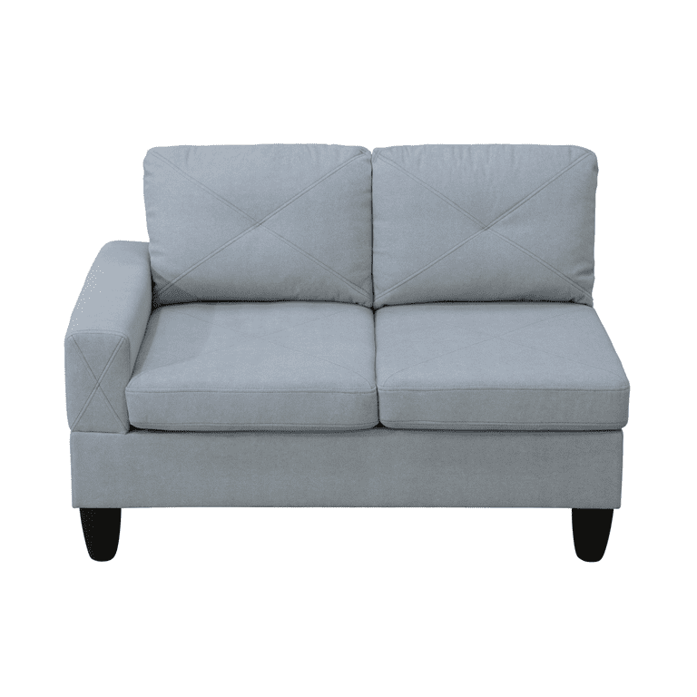 Hommoo Sofa Set - Flannel Fabric - Sectional Couches - Walmart.com