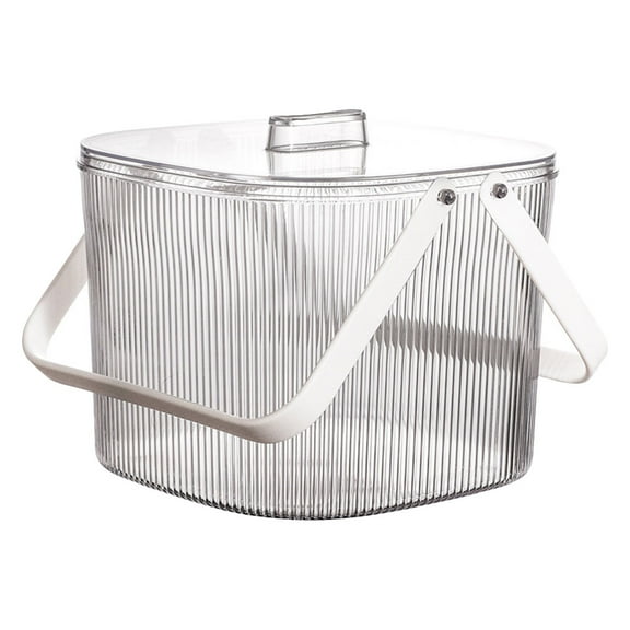 Raindrops  Clear Ice Bucket Double Handle Drink Shop Supplies Modern