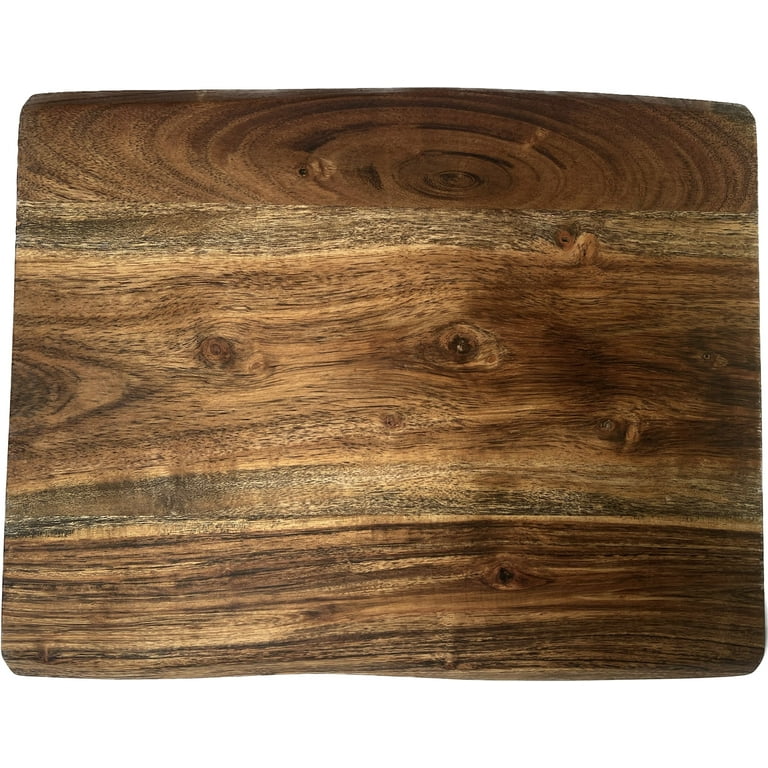 Mountain Woods Brown Hand Crafted LIVE EDGE Acacia Cutting Board, Charcuterie  Board