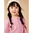 thumbnail image 5 of Little Star Organic Toddler Girl 2 Pc Long Sleeve Shirt and Pants Lounger Set, Size 12M-5T, 5 of 9