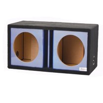 Atrend - 12DVR - Blue Carbon Fiber - 12" Dual Vented Blue Carbon Fiber