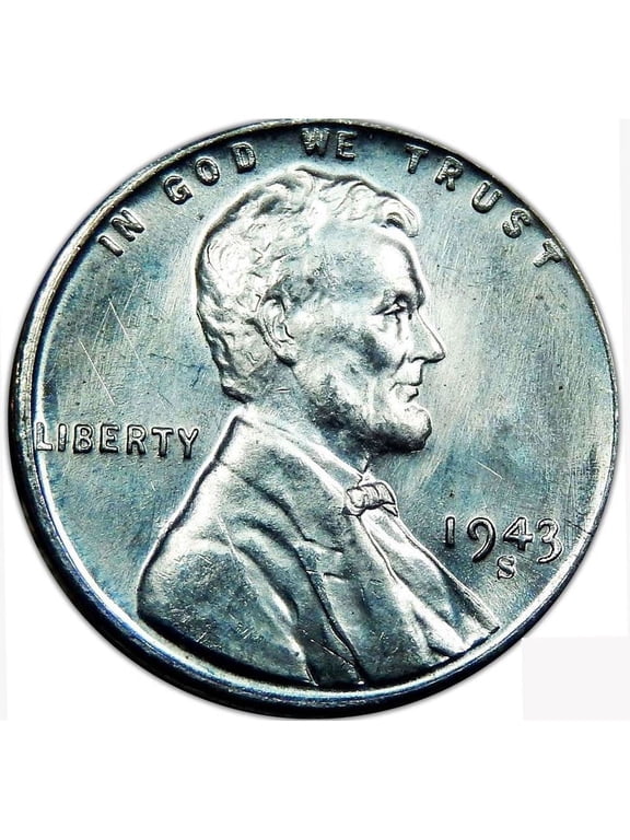 United States Mint USA 1943 S Lincoln Wheat Ears Reverse Cent Coin - Uncirculated Condition