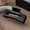 Black square clip 10.5CM, variant on Soft silicone ponytail hair clip, large non slip matte hair clip, square frosted hair clip with soft claws, fashionable crab fish hair clip, soft and comfortable women's hair clip