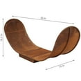 thumbnail image 4 of 4 Ft. Rustic Indoor/Outdoor Corten Steel Firewood Log Storage Rack, 4 of 4