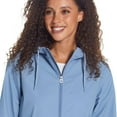 thumbnail image 4 of WP Weather Proof Women's Casual Lightweight Hooded Rain Jacket (Black, L), 4 of 16