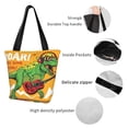 thumbnail image 5 of Kdxio Cool Dinosaur Playing Guitar Women Reusable Grocery Bags Foldable Ripstop,Reusable Shopping Bags for Shopping,Gym,Gift, 5 of 7