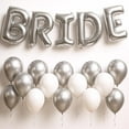 thumbnail image 1 of KatchOn, Silver Bride Balloons Set, 16 Inch - Big Pack of 23 | Silver Bachelorette Party Decorations | Bride Decorations | Bride Letter Balloons for Bridal Shower Decorations, 1 of 8