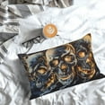 thumbnail image 3 of Salouo Fiery Skull Trio Pattern Pillow Cases,1PC Pillow Covers with Envelope Closure Decorative Pillow Case for Bed Couch,Pillows Not Included-14"x20", 3 of 6