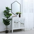 thumbnail image 4 of Metal frame hexagon mirror 24 inch in Black, 4 of 5